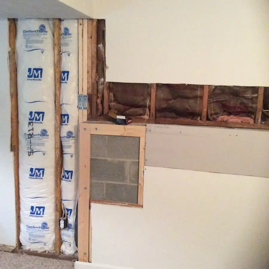Wall insulation replacement during Contents Cleaning & Restoration in Hinesville